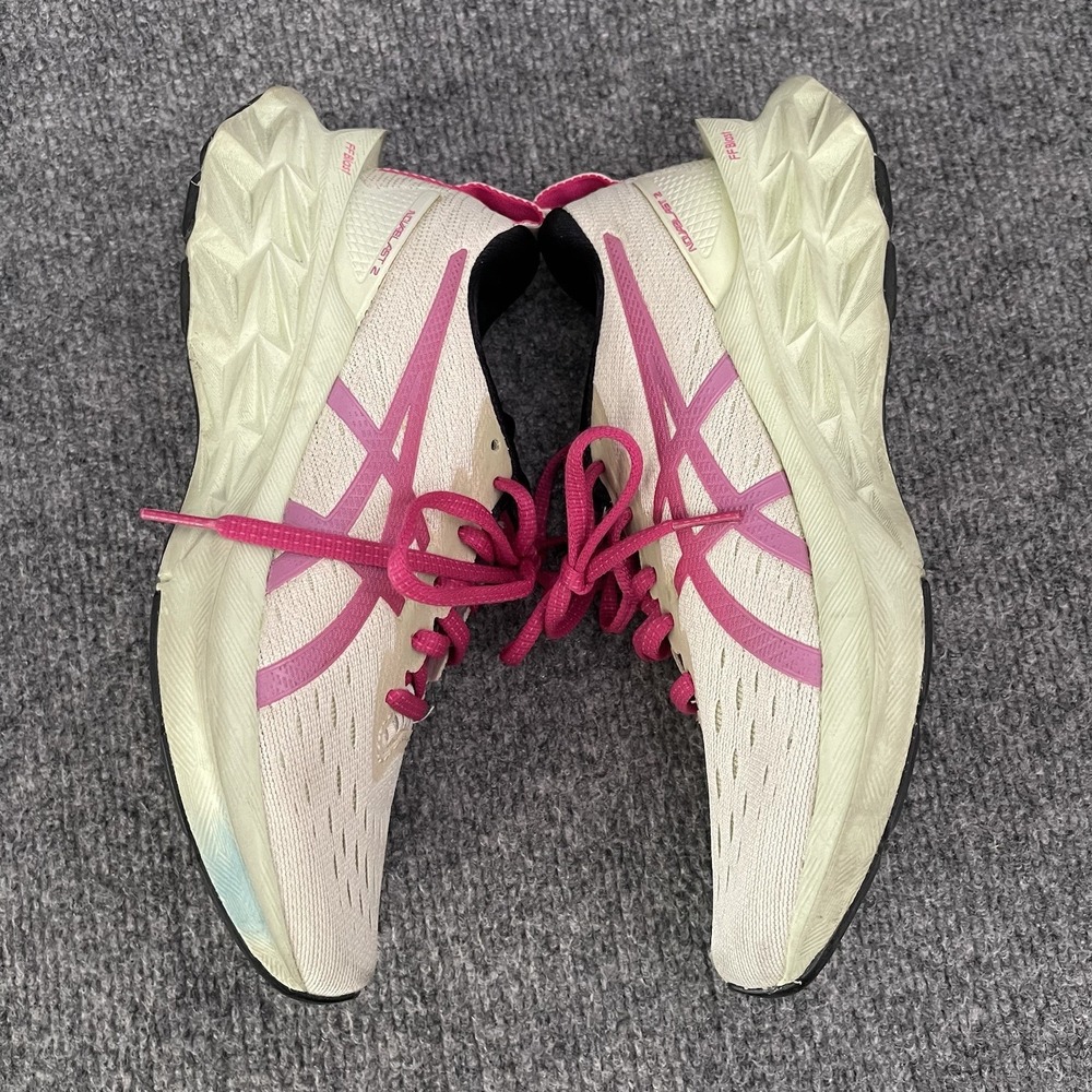 Asics Novablast 2 Womens Sz 6 Birch Pink Rave Athletic Casual Shoes 1012B049 - Picture 7 of 11
